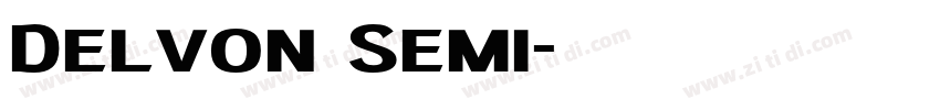 Delvon Semi字体转换